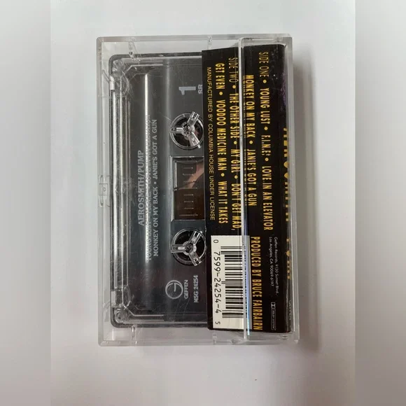 Aerosmith Pump Audio Cassette Tape Geffen 1989 Great Condition Vintage - Picture 2 of 4